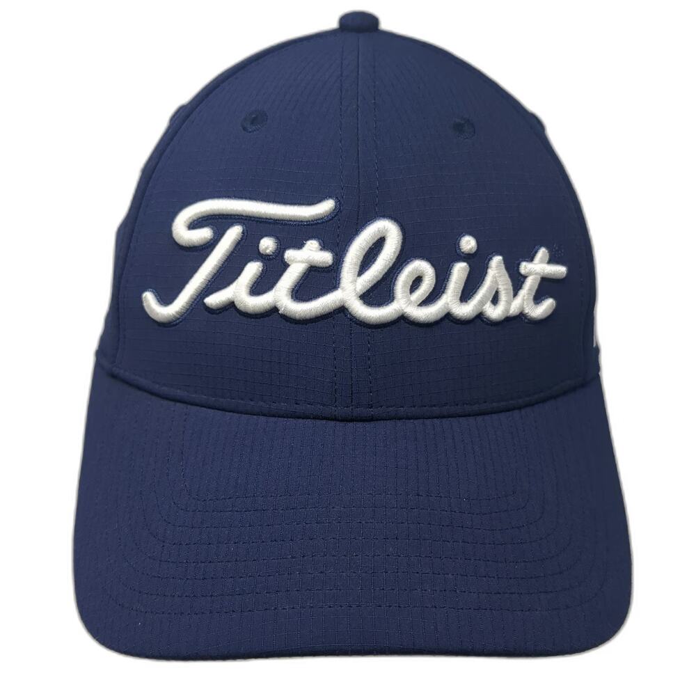 Titleist Baseball Cap Blue M Pro V1 FootJoy Golf Performance Script Logo Hat